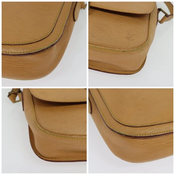 LOUIS VUITTON Epi Saint Cloud GM Shoulder Bag Beige LV Auth - Picture 15 of 16